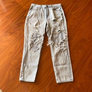 American Eagle mom jeans.